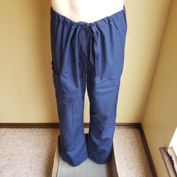 Cherokee Workwear Unisex Drawstring Cargo Scrub Pants – Size M - Picture 6 of 8